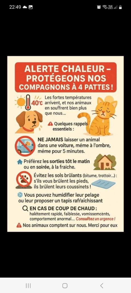 Attention à la chaleur
